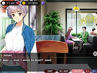 I’m obsessed with Satomi’s short hair at the coffee shop