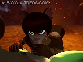 Furry Gostosa Mamando Gostoso No Pau