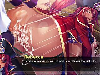 Rebecca h gets bound and fucked in pirate booty bukkake scene