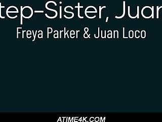 I can't believe my step-sister is sucking Juan's cock so eagerly, her hairy pussy bent over for more.