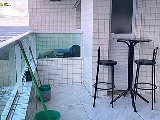 Hired a Naughty Maid in Tiny Shorts - That Latina Ass Drives Me Wild!