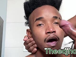 i lost the bet and had to suck my friend's big black cock till he cummed, it was so huge and hard