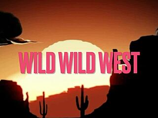 wild wild west in 3d cartoon with big tits riding monster cock