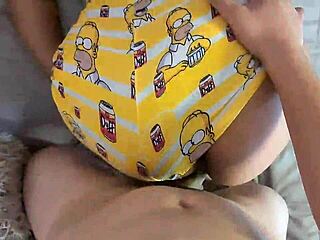 Latin girl spreads her huge big ass in cowgirl position, riding huge cock until creampie in her tight small pussy.