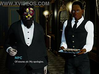 Eternum 123 game featuring curvy mature character in cute outfit