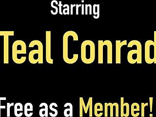 Teal Conrad's hot solo finger fucking session