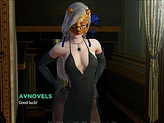 Eternum 123 game featuring curvy mature character in cute outfit