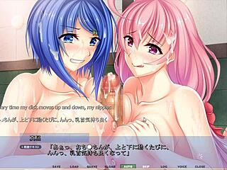 yo, in akumeru family harem route part 2, these step-sisters are giving a dual titfuck 😈
