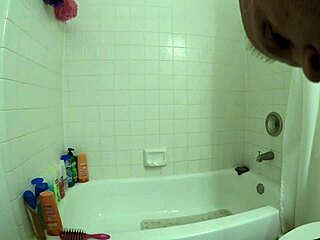 Angel lover hides steamy secrets in a seductive Latina shower scene