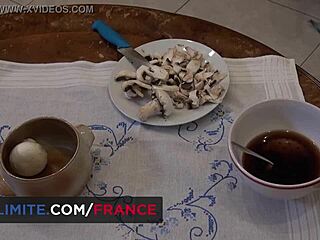 sex in the chalet with hot blonde woman cowgirl handjob blowjob doggystyle