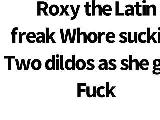 i sucked two dildos while getting fucked doggystyle as latina prostitute