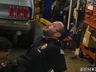 asian boy experiences first time romp with police