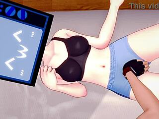 TV Woman Sexo Rápido in Sports Gear on Toilet, Uncensored Anime!