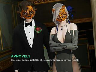 Eternum 123 game featuring curvy mature character in cute outfit