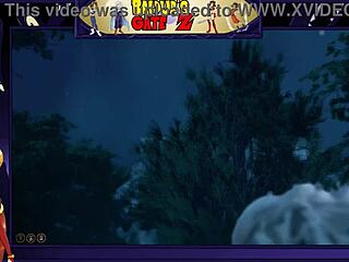 Astorian fucks a female Namekian in hentai sex with big tits.