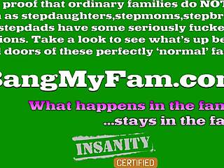 Blonde Bombshell Tiffany Watson Slams Hot Stepcousin Beside Stepuncle in Kitchen