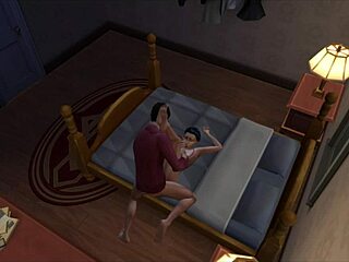 dylan and jess share a cozy night in their anime game world