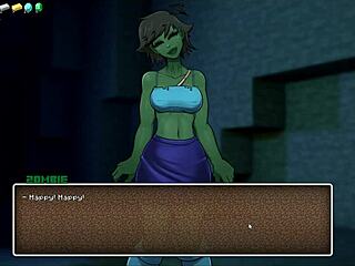 I Dive Into Hornycraft Parody Hentai Game With Huge Tits And Public Creampie