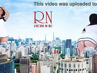 Giant lady without panties strolls around the city, as tall as King Kong for an amazing show