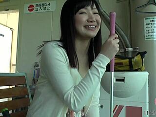 I take off her coat and start shooting her erotic asian body, bending her over for fingering and cumshot.