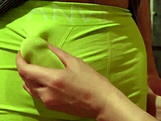 japanese femdom plays with cock, slaps, forces cumshot