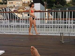 Tremenda milf mexicana michelle aldrete y sus enormes tetas follando en su primer casting porno real con luis garay 😘