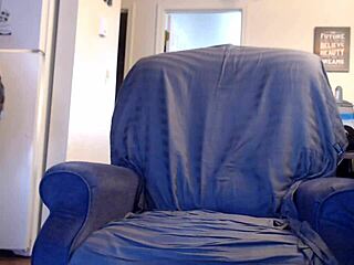 Amateur shows cock on webcam