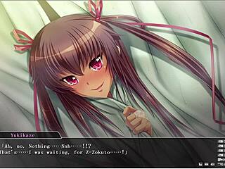 taimanin yukikaze animation unfolds with steamy fingering in part 2.