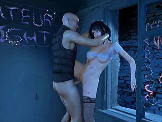 3d Skinny Asian Babe In Fishnets Enjoys Hardcore Action