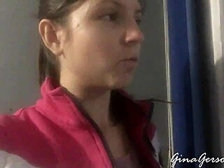 Skinny Russian Blonde Teen 18+ Waits For Visa In St Petersburg Public