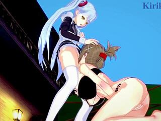 Sagiri, Chitose, and Ruri in wild lesbian hentai play