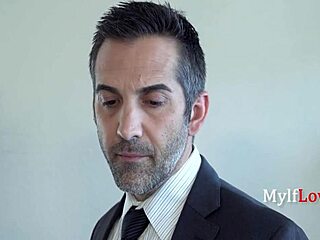 the submissive secretary gets bound and spanked by her boss in a hardcore domination scene