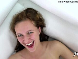 this stunning lady bends over to take a hard cock deep in her tight pussy.