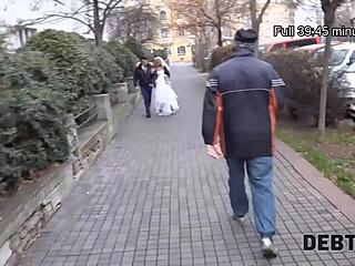 Debt4k Collector Has Sex With Blonde In Front Of Her Future Husband