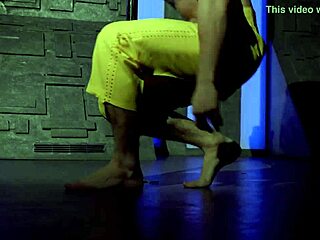 Feel the passion in sexy gay striptease with acrobatic dancing.