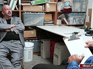 Mall Officer Fucks Teen Shoplifter