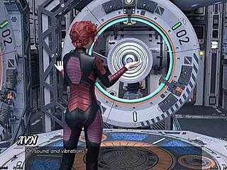 Yo, stuck in space 95, just holding hands with this hot Asian milf scientist