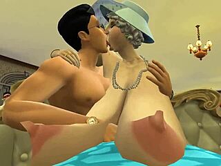 Hey granny, why are you sucking those young cocks so classy?