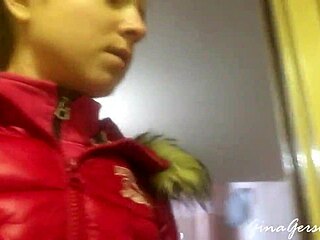 Skinny Russian Blonde Teen 18+ Waits For Visa In St Petersburg Public