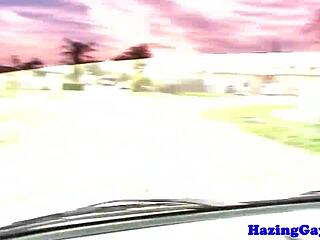 College twinks caught jerking off outdoors in shocking amateur reality clip