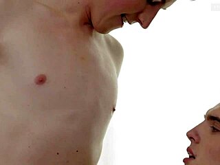 Staxus freshmen twinks bang bareback on my couch with huge dicks.