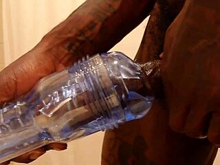 Hallelujah Johnson Fleshlight Masturbating With Big Black Monster Cock Action!