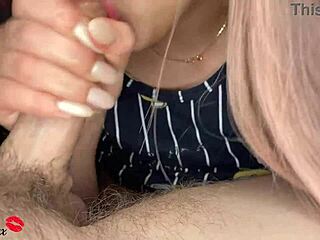 Sensual Blowjob and Handjob with Cum on Tits