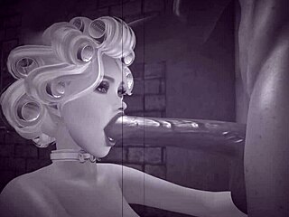 Vintage Blonde with Huge Big Black Cock!