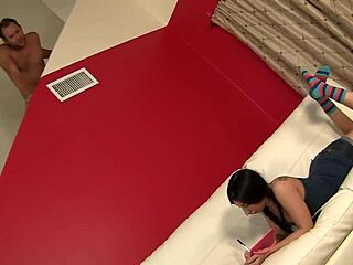 Diamond bunns licks man ass then takes it up the ass in this scene