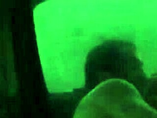 Spooning sex in the car at the park