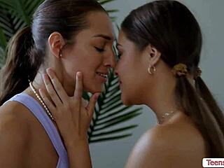 My lesbian trainer licks my wet pussy so good... 😍