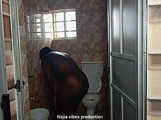 quickie with boss's daughter bent over in bathroom