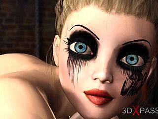 Blonde anal whore takes big black cock bent over