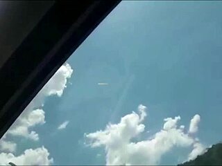 Amateur couple fucks in public outdoors! 😈